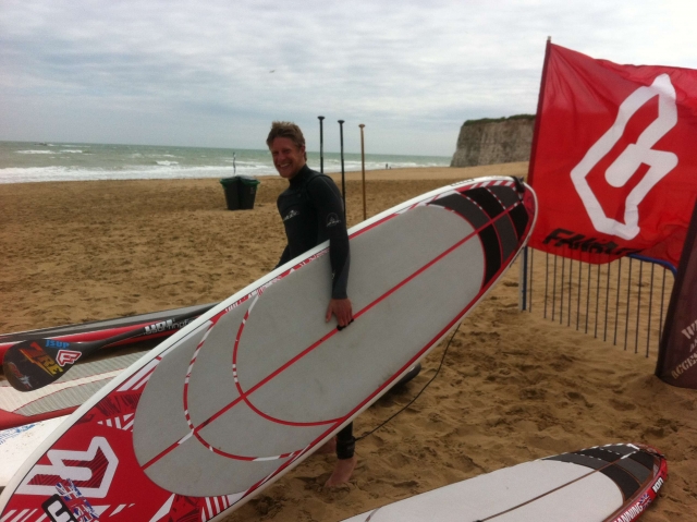 Heading out with the paddleboard